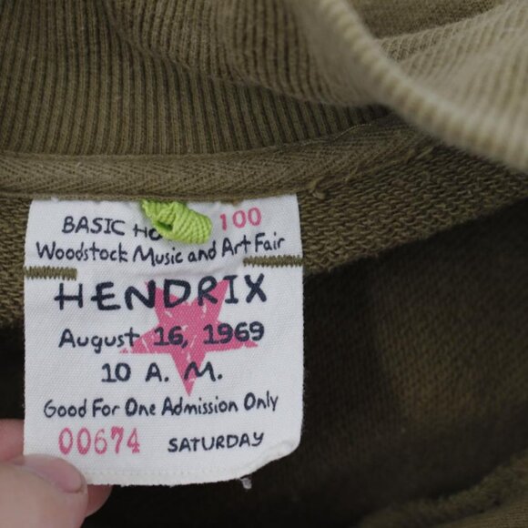 Vintage Basic house Jimi hendrix jacket men's Large Woodstock 1969 graphic fip - Picture 11 of 16